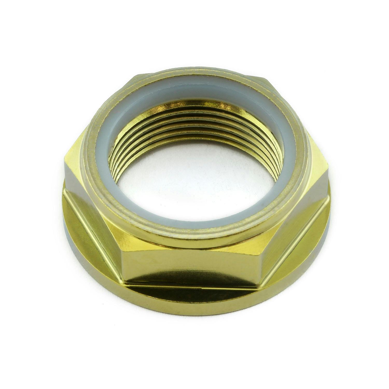 Pro-Bolt プロボルト Titanium Flanged Axle Nut M25x(1.50mm) Front Wheel ...