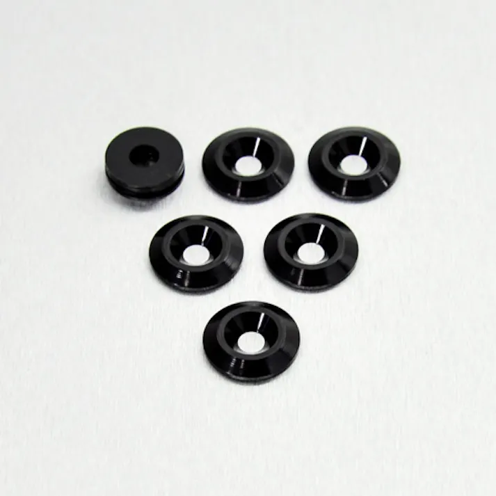 Pro-Bolt プロボルト アルミニウム カウンターシャンクボルト用 ワッシャs M5 (19mm ヘッド外径) 5個入りパック (WAC5-5) WAC5-5BK (CDC)【ネット注文限定・別送品】