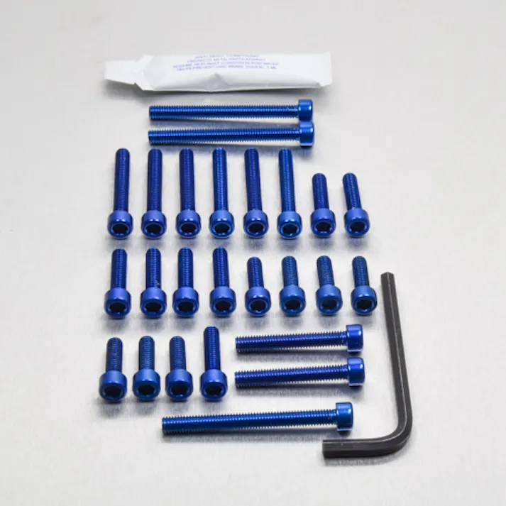 アルミニウム エンジンボルトキット(ソケットキャップ) カワサキ ZRX1200S ’02 EKA348B (CDC)【別送品】