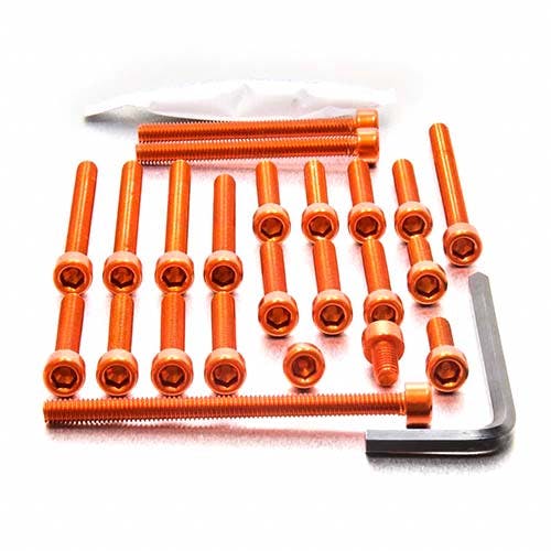 アルミニウム エンジンボルトキット(ソケットキャップ) ヤマハ YZF 125 '09+ EYA056O (CDC) ボルトキャップ アルミニウム エンジンボルトキット(ソケットキャップ) ヤマハ YZF 125 '09+ EYA056O (CDC) ボルトキャップ