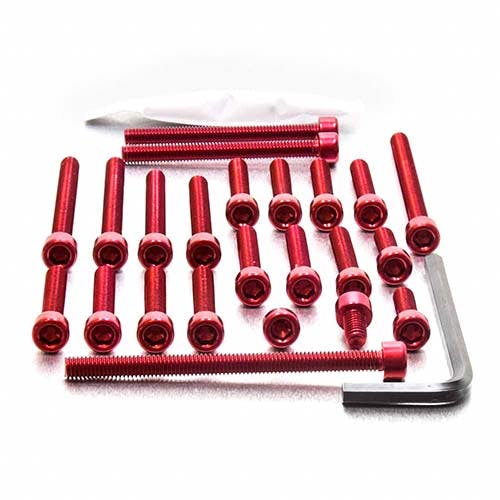 アルミニウム エンジンボルトキット(ソケットキャップ) ヤマハ YZF 125 '09+ EYA056R (CDC) ボルトキャップ アルミニウム エンジンボルトキット(ソケットキャップ) ヤマハ YZF 125 '09+ EYA056R (CDC) ボルトキャップ