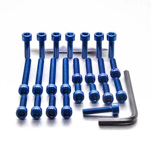 アルミニウム エンジンボルトキット(ソケットキャップ) ヤマハ FZR1000 Ex-Up '89-'90 EYA380B (CDC) ボルトキャップ アルミニウム エンジンボルトキット(ソケットキャップ) ヤマハ FZR1000 Ex-Up '89-'90 EYA380B (CDC) ボルトキャップ