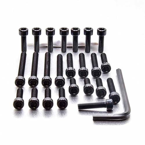 アルミニウム エンジンボルトキット(ソケットキャップ) ヤマハ FZR1000 Ex-Up '89-'90 EYA380BK (CDC) ボルトキャップ アルミニウム エンジンボルトキット(ソケットキャップ) ヤマハ FZR1000 Ex-Up '89-'90 EYA380BK (CDC) ボルトキャップ