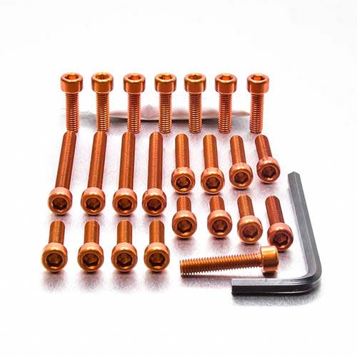 アルミニウム エンジンボルトキット(ソケットキャップ) ヤマハ FZR1000 Ex-Up '89-'90 EYA380O (CDC) ボルトキャップ アルミニウム エンジンボルトキット(ソケットキャップ) ヤマハ FZR1000 Ex-Up '89-'90 EYA380O (CDC) ボルトキャップ