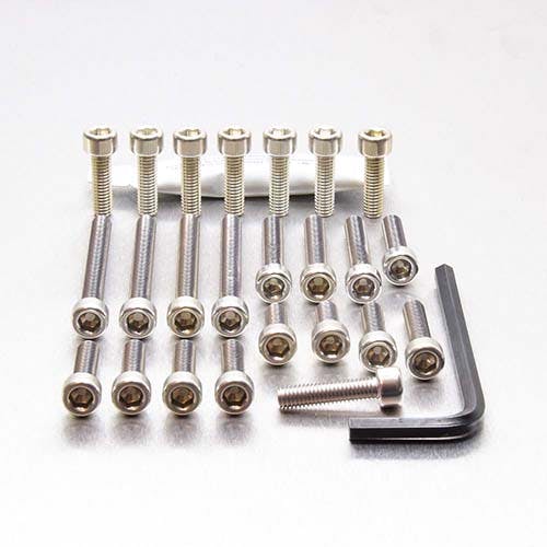 アルミニウム エンジンボルトキット(ソケットキャップ) ヤマハ FZR1000 Ex-Up '89-'90 EYA380S (CDC) ボルトキャップ アルミニウム エンジンボルトキット(ソケットキャップ) ヤマハ FZR1000 Ex-Up '89-'90 EYA380S (CDC) ボルトキャップ