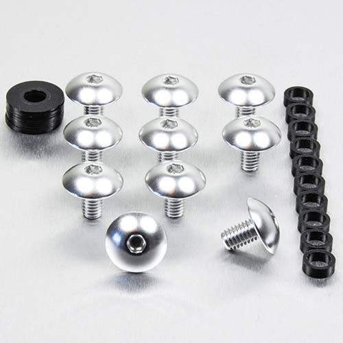 アルミニウム ドームヘッドボルト M6x1.00mm 長さ10mm 10個入りパック