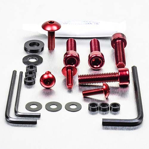 アルミ フェアリングボルトキット ヤマハ XVS 1100 Dragstar '98+ FYA425R (CDC) その他（ボルト）