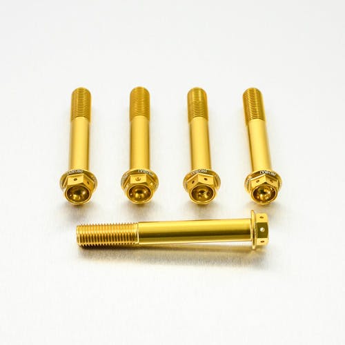 アルミニウム フランジヘックスヘッドボルト M10 x (1.25mm) 長さ75mm