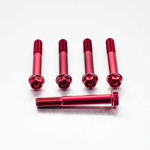 アルミニウム フランジヘックスヘッドボルト M10 x (1.25mm) 長さ75mm