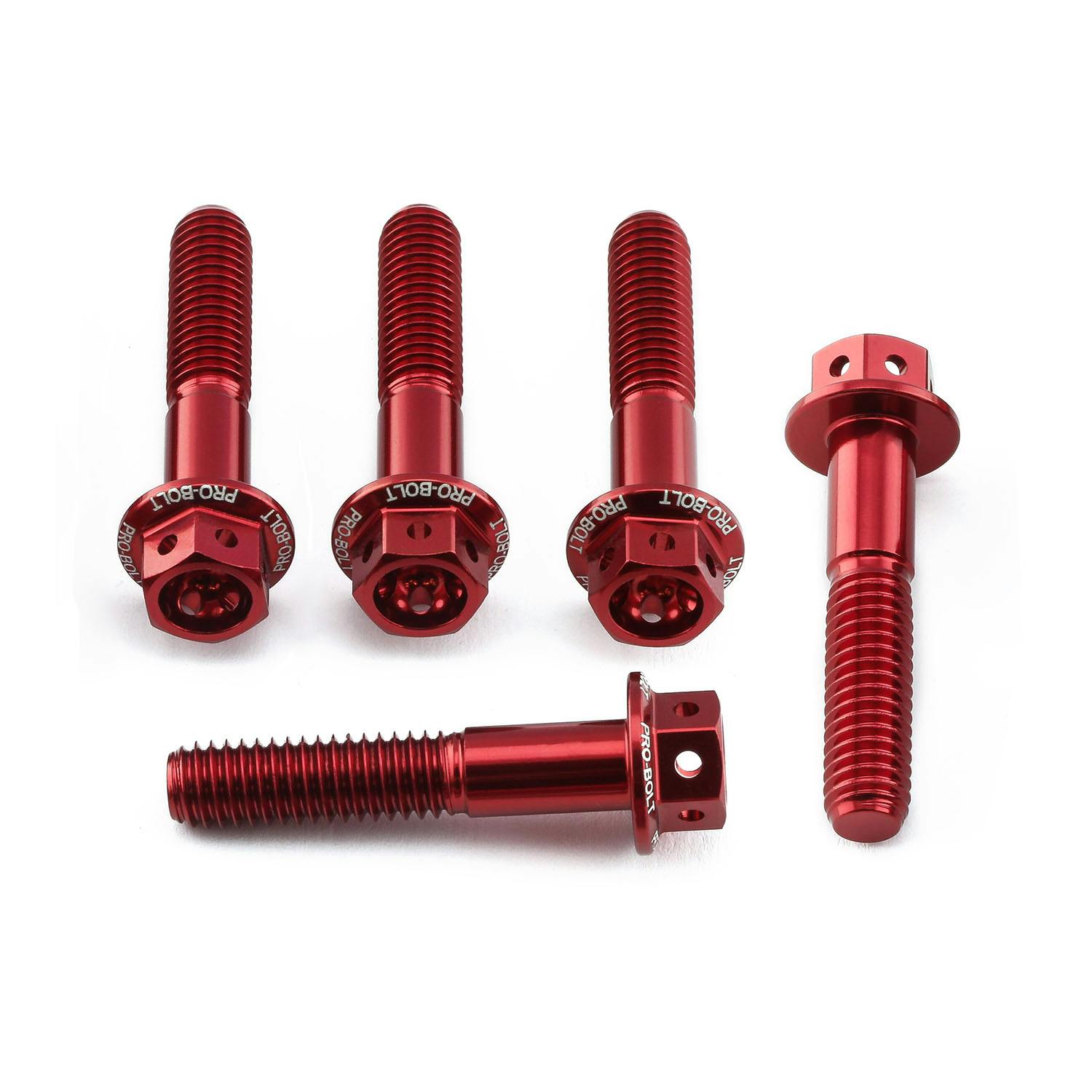 アルミニウム フランジヘックスヘッドボルト M6 x (1.00mm) x 30mm