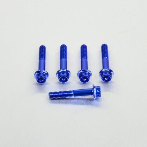 アルミニウム フランジヘックスヘッドボルト M6 x (1.00mm) x 35mm