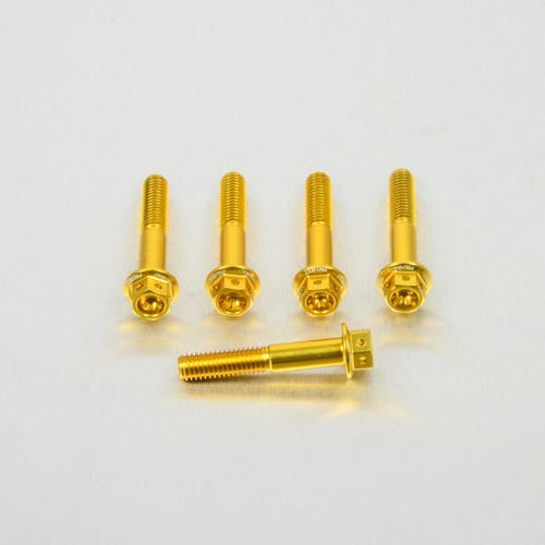アルミニウム フランジヘックスヘッドボルト M6 x (1.00mm) x 35mm