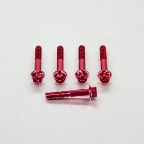 アルミニウム フランジヘックスヘッドボルト M6 x (1.00mm) x 35mm