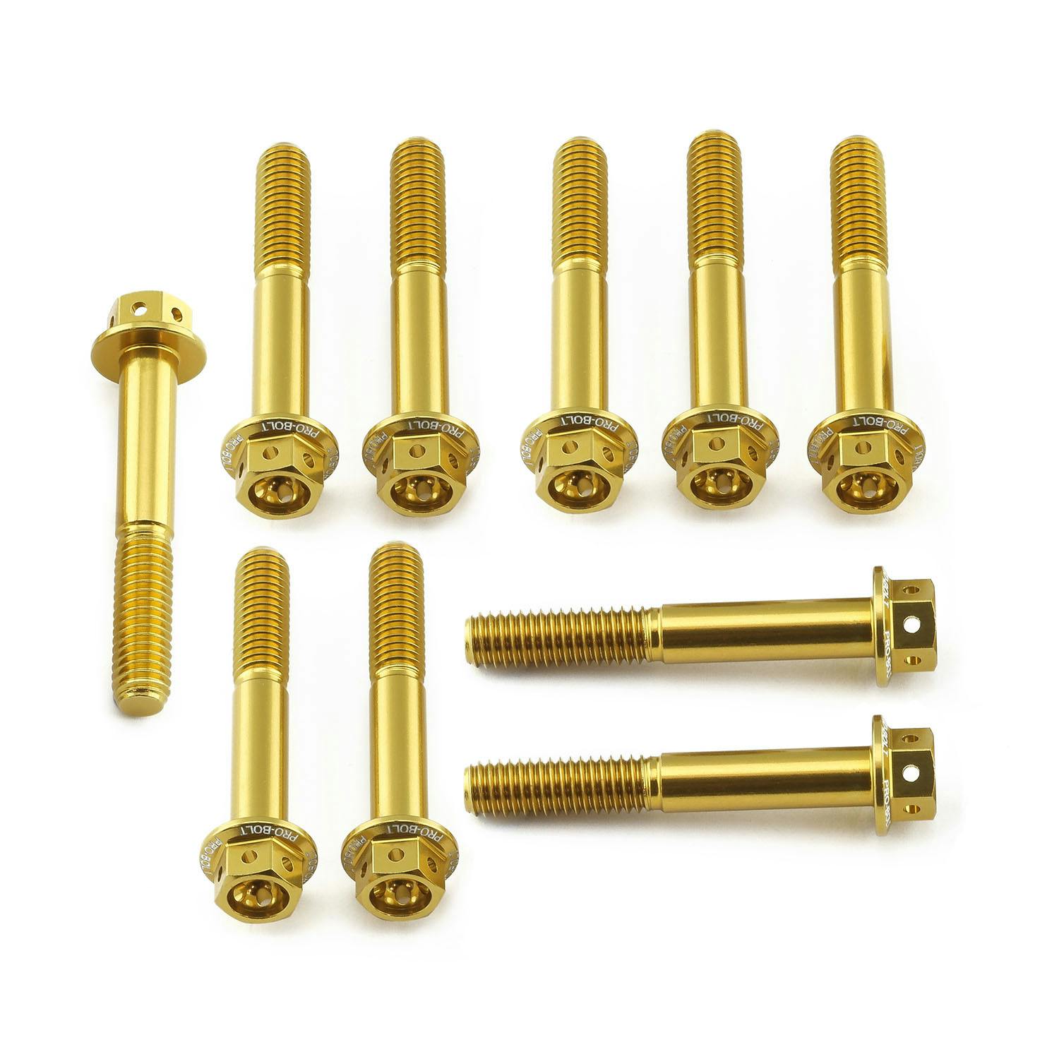 アルミニウム フランジヘックスヘッドボルト M6 x (1.00mm) x 40mm