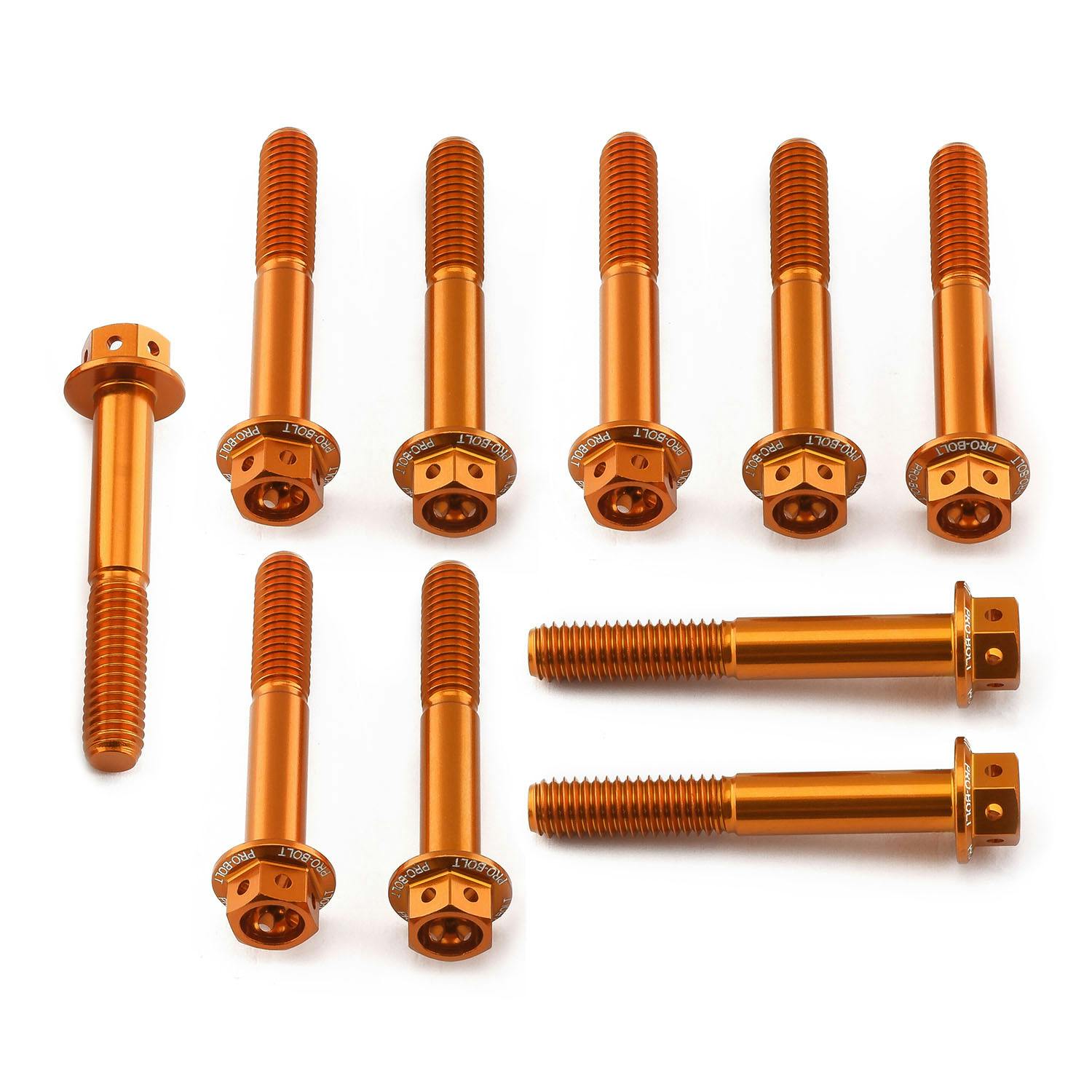 アルミニウム フランジヘックスヘッドボルト M6 x (1.00mm) x 40mm