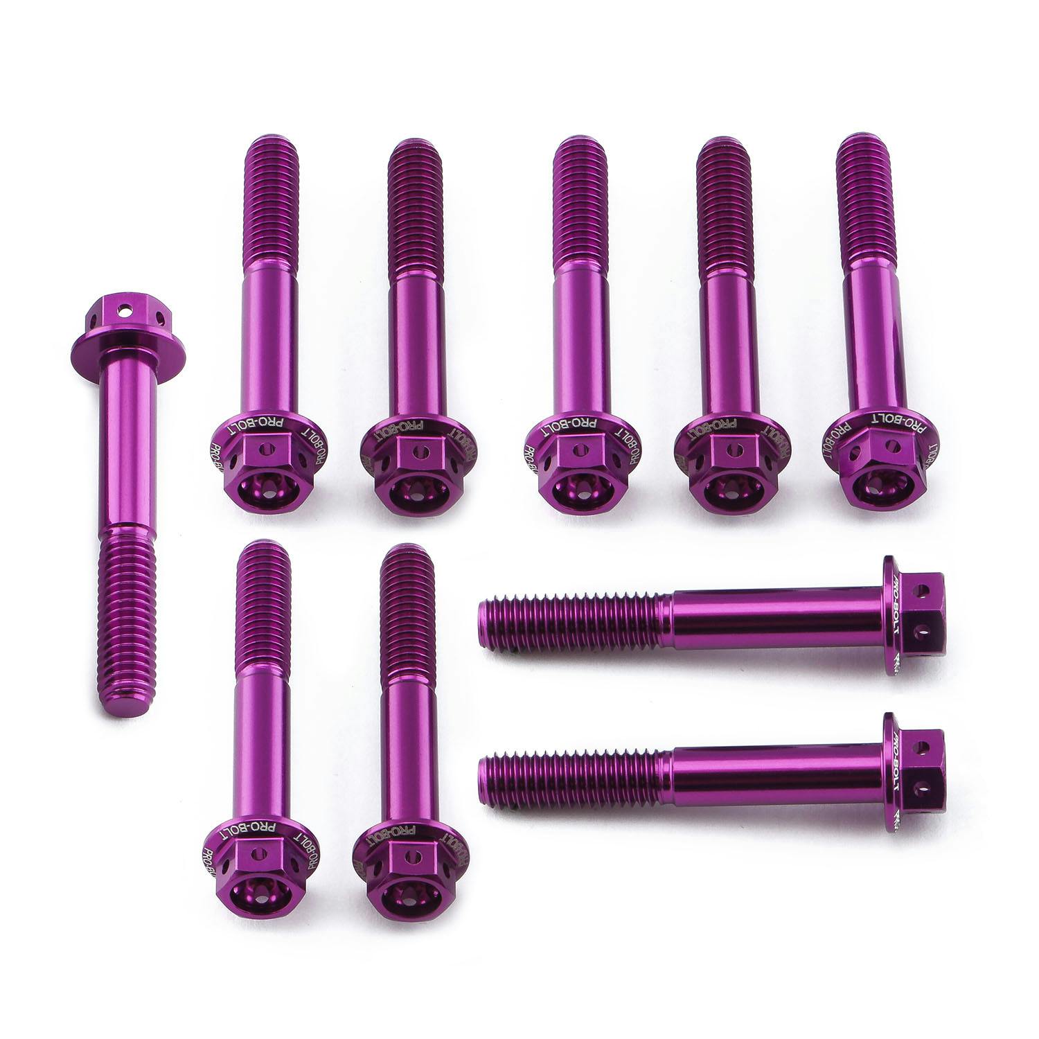 アルミニウム フランジヘックスヘッドボルト M6 x (1.00mm) x 40mm