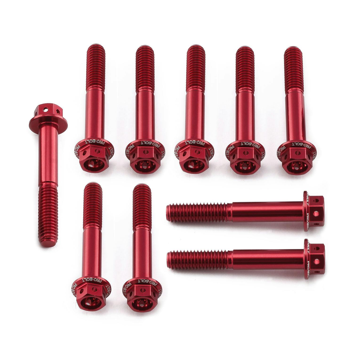 アルミニウム フランジヘックスヘッドボルト M6 x (1.00mm) x 40mm