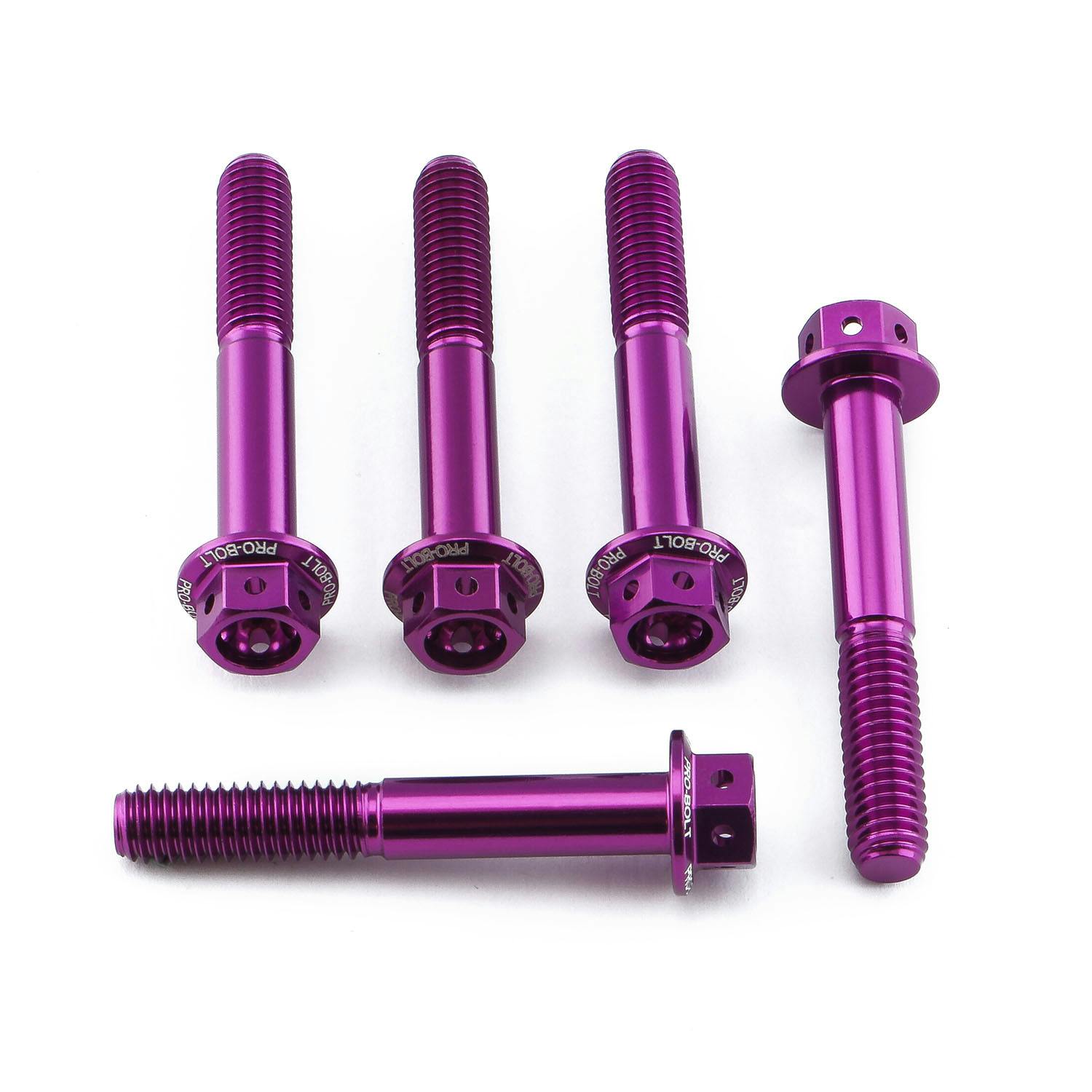 アルミニウム フランジヘックスヘッドボルト M6 x (1.00mm) x 40mm