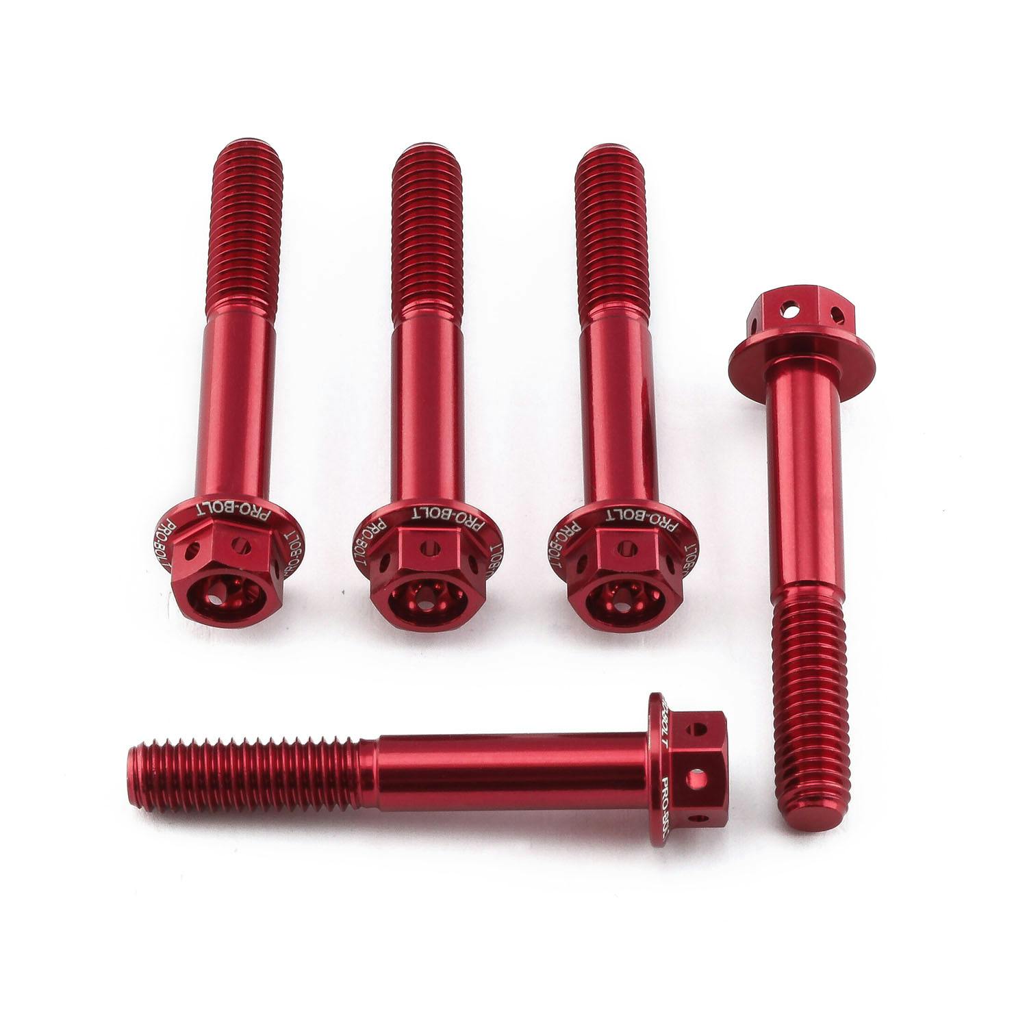 アルミニウム フランジヘックスヘッドボルト M6 x (1.00mm) x 40mm