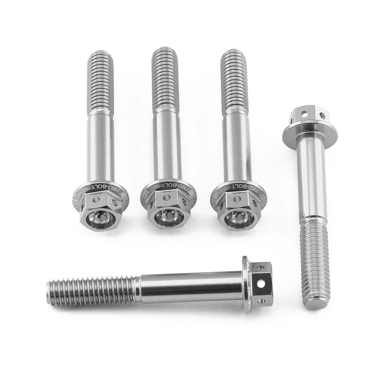 アルミニウム フランジヘックスヘッドボルト M6 x (1.00mm) x 40mm