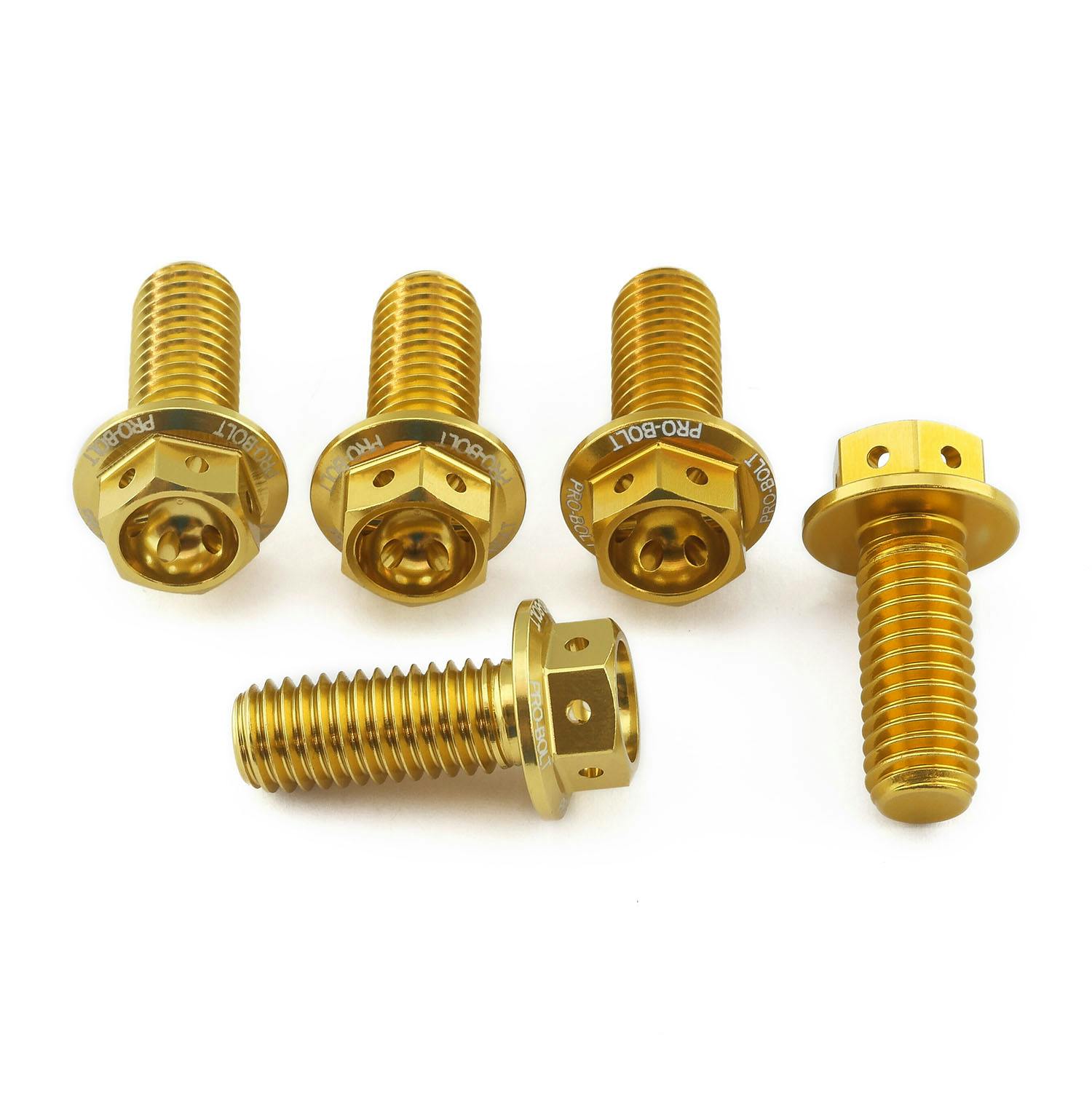 アルミニウム フランジヘックスヘッドボルト M8 x (1.25mm) x 20mm