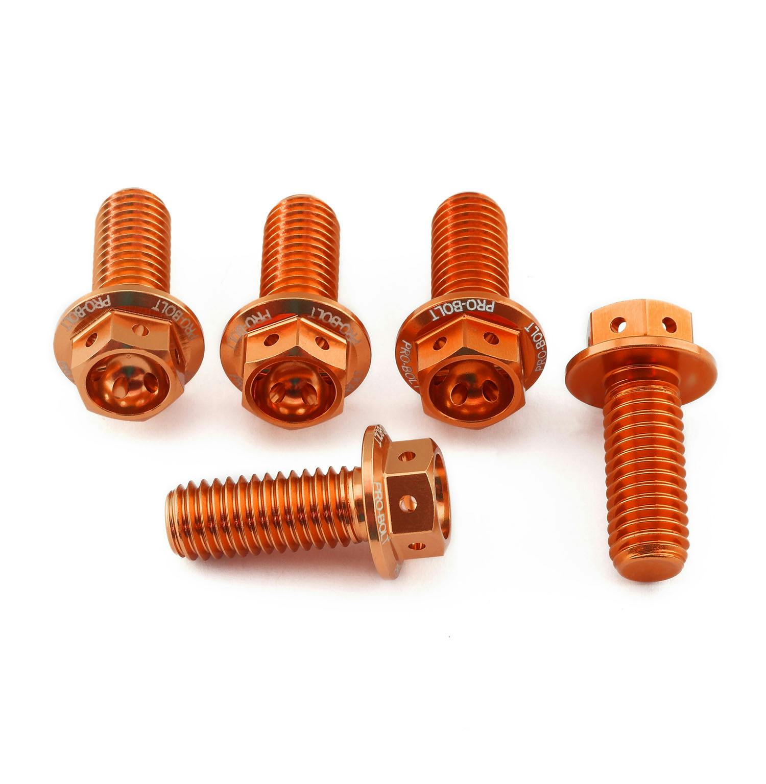 アルミニウム フランジヘックスヘッドボルト M8 x (1.25mm) x 20mm