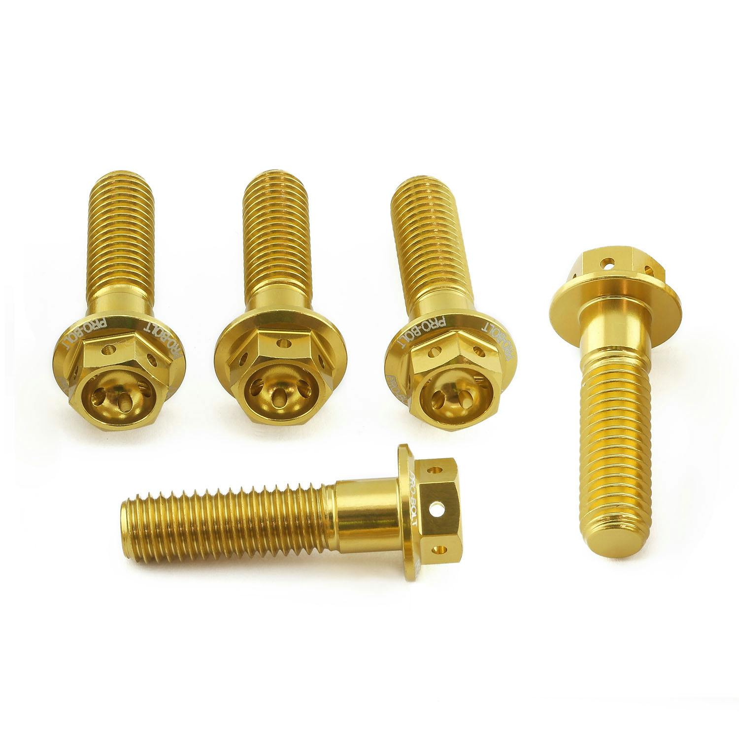 アルミニウム フランジヘックスヘッドボルト M8 x (1.25mm) x 30mm