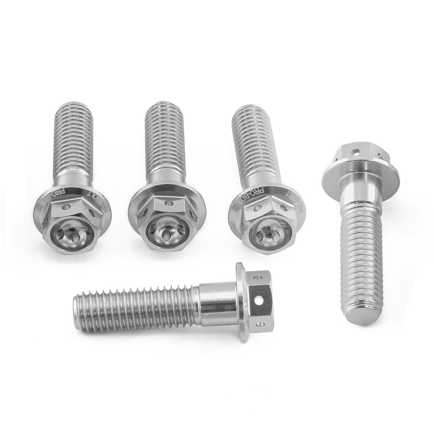 アルミニウム フランジヘックスヘッドボルト M8 x (1.25mm) x 30mm