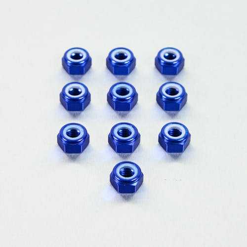 アルミニウム ナイロンナット M10x1.5mm 10個入りパック NYN10-10B