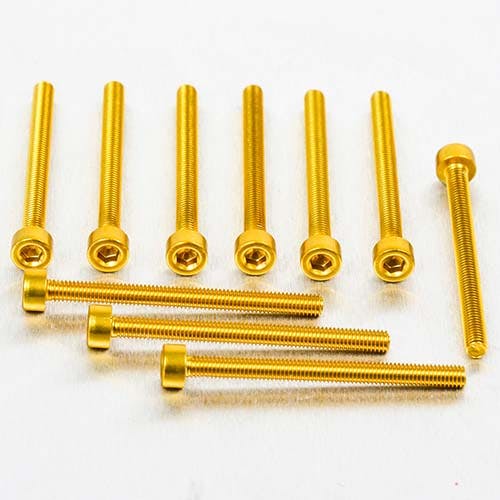 アルミニウム ソケットキャップボルト M3x(0.50mm) 長さ 35mm 10個入り