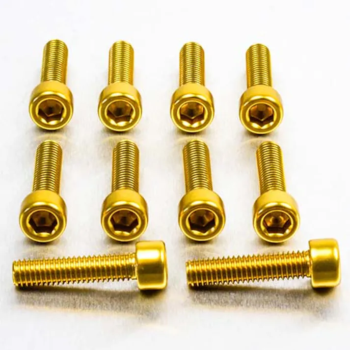 アルミニウム ソケットキャップボルト M6x(1.00mm) 長さ 25mm 10個入り PB625-10G (CDC)【別送品】