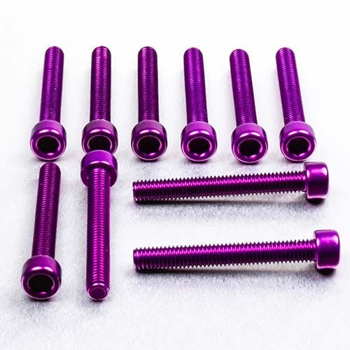 アルミニウム ソケットキャップボルト M6x(1.00mm) 長さ 45mm 10個入り PB645-10P (CDC)【別送品】