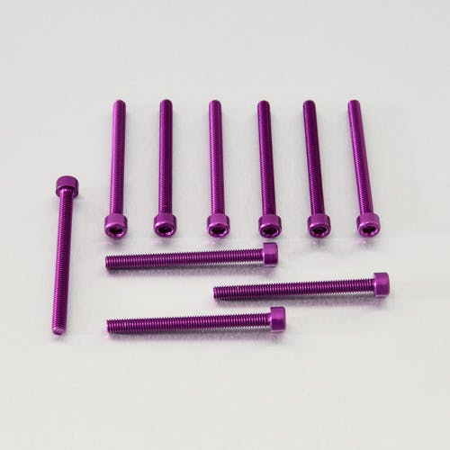 アルミニウム ソケットキャップボルト M6x(1.00mm) 長さ 65mm 10個入り