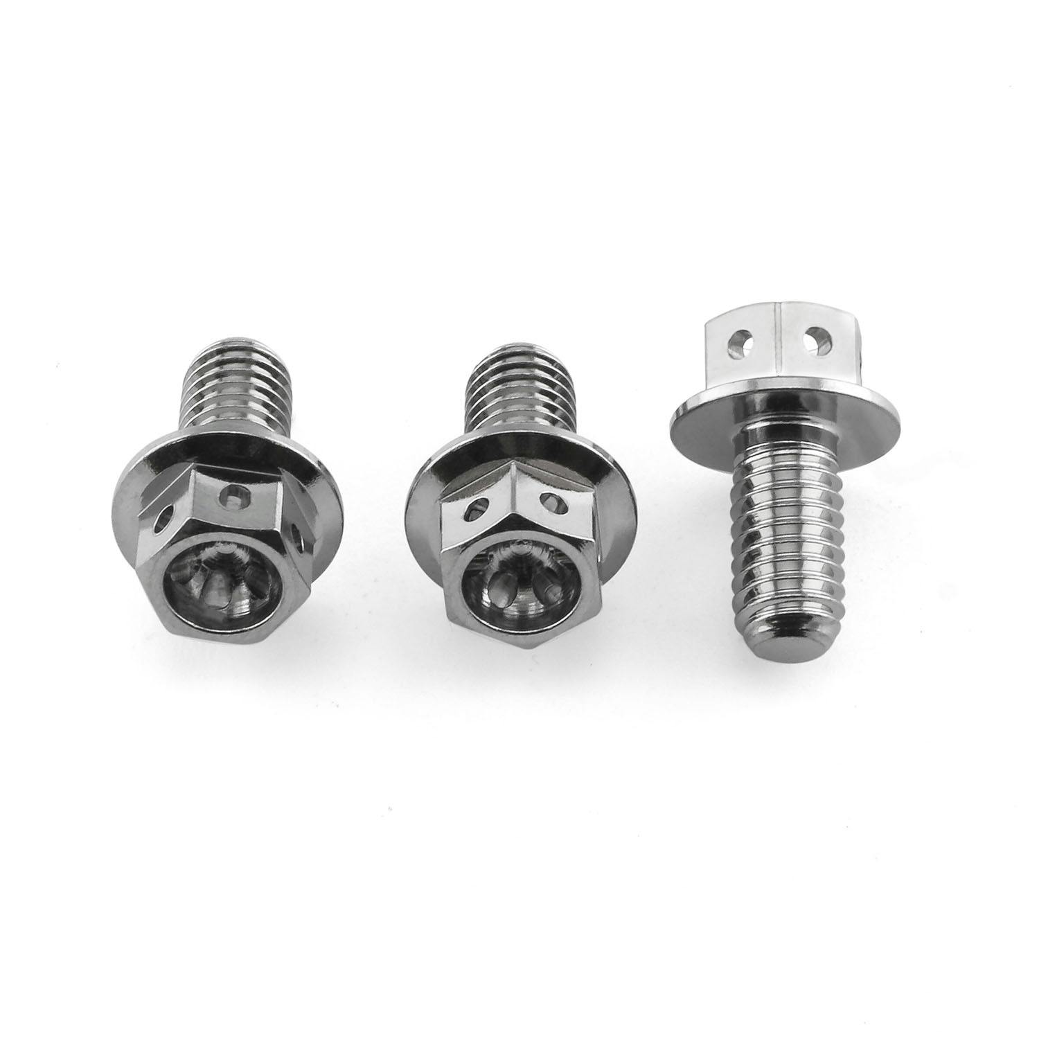 ステンレス ディスクボルト フロント M6x12mm 3個パック レース