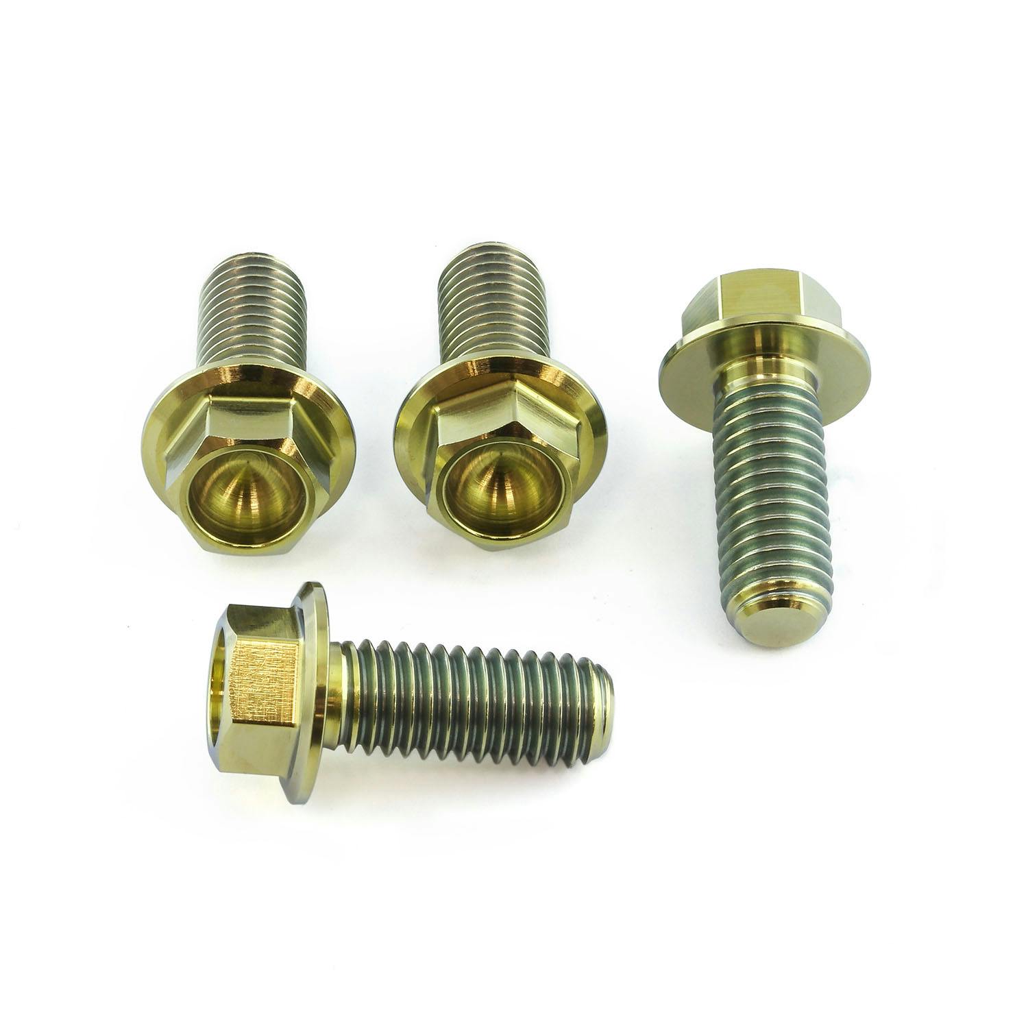 チタン ディスクボルト M8x20mm フランジヘックス 4個パック フロント