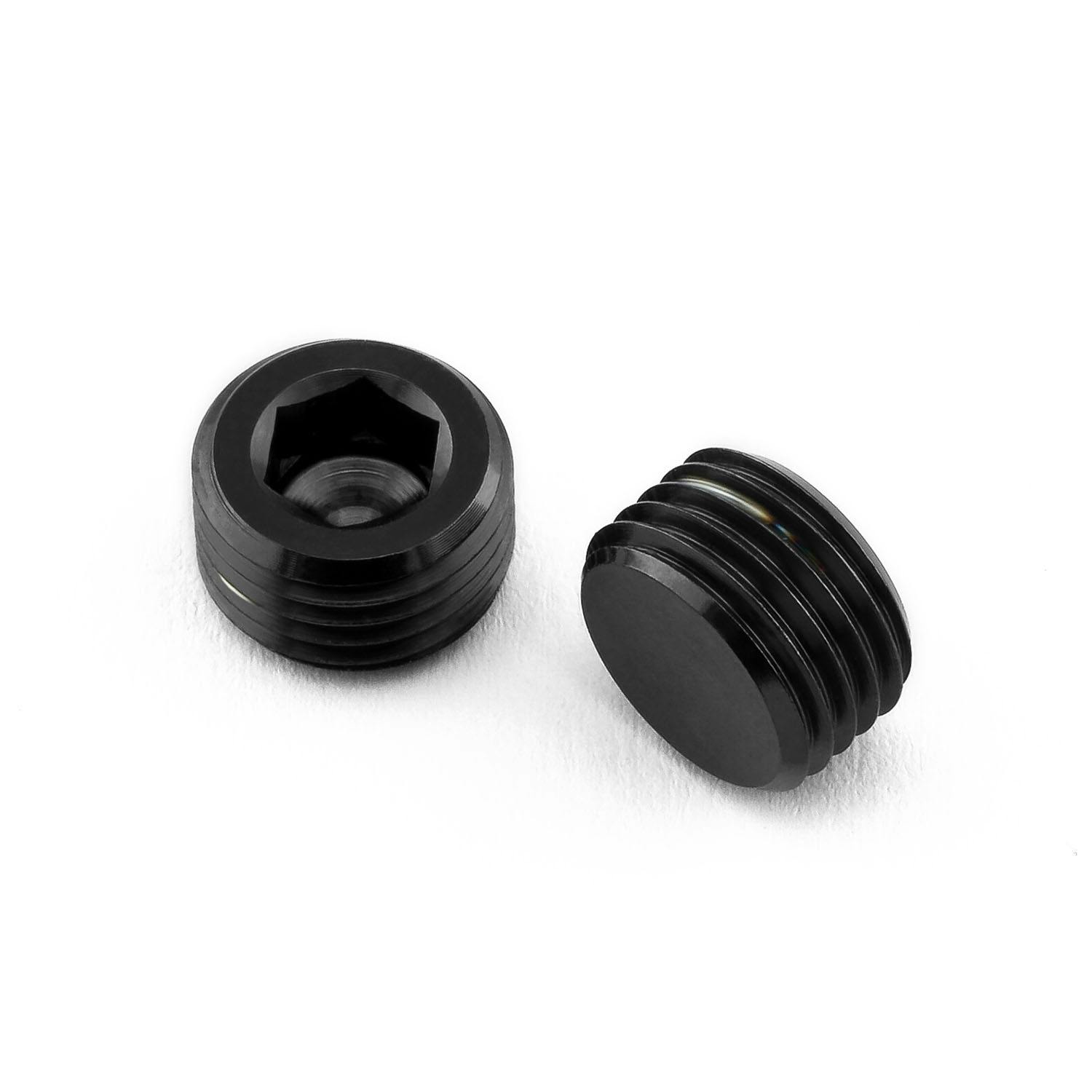 チタン キャリパーピン ブランクプラグ M10 x (1.00mm) 六角レンチドライブ 2個パック 後車輪 TIPINGRUB-2Z2BK (CDC)【別送品】