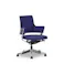 Agency オフィスチェア デルフィ ネイビーブルー ファブリック ローバック ネイビーブルー デスク・ワゴン・オフィスチェア 352500 デスクチェア アームチェア 書斎椅子【別送品】