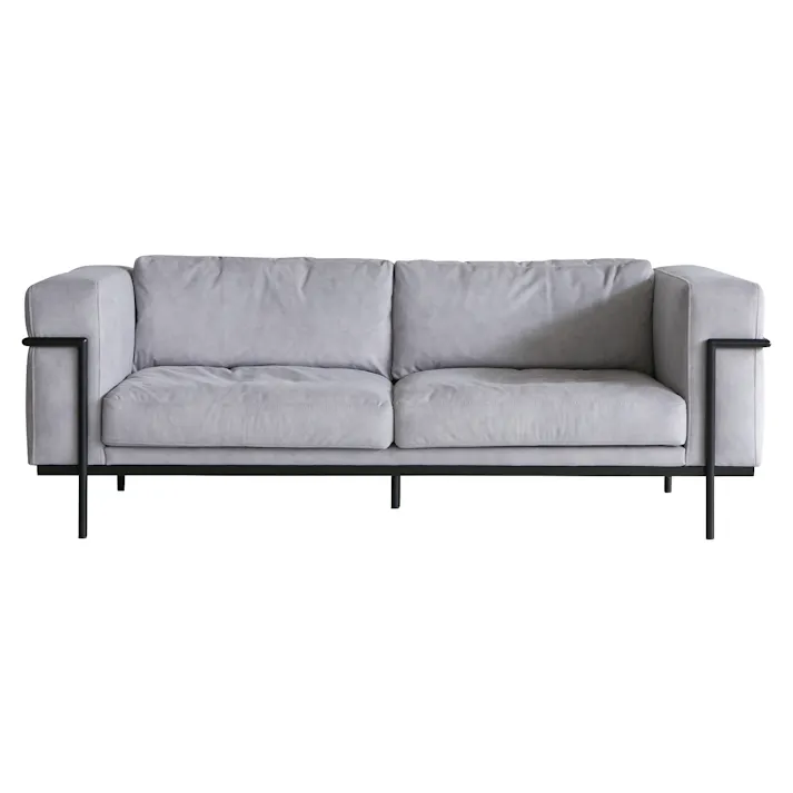 COMFORM ソファー ボトックス CLOUD-81 ライトグレー 3人掛け おしゃれ ソファ 三人掛け 北欧 モダン ファブリック グレー 布 ボトックス CRASH クラッシュ (開梱)357459 スチール脚ソファー ルンバ対応ソファー フェザー【別送品】