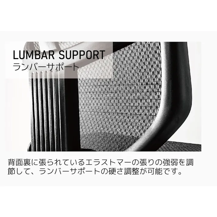 Ergohuman オフィスチェア エルゴ2 ブラック おしゃれ 疲れにくい リモート 在宅 EJ2-LAM エンジョイ2ロータイプ 389607 メッシュチェア デスクチェア 書斎椅子【別送品】