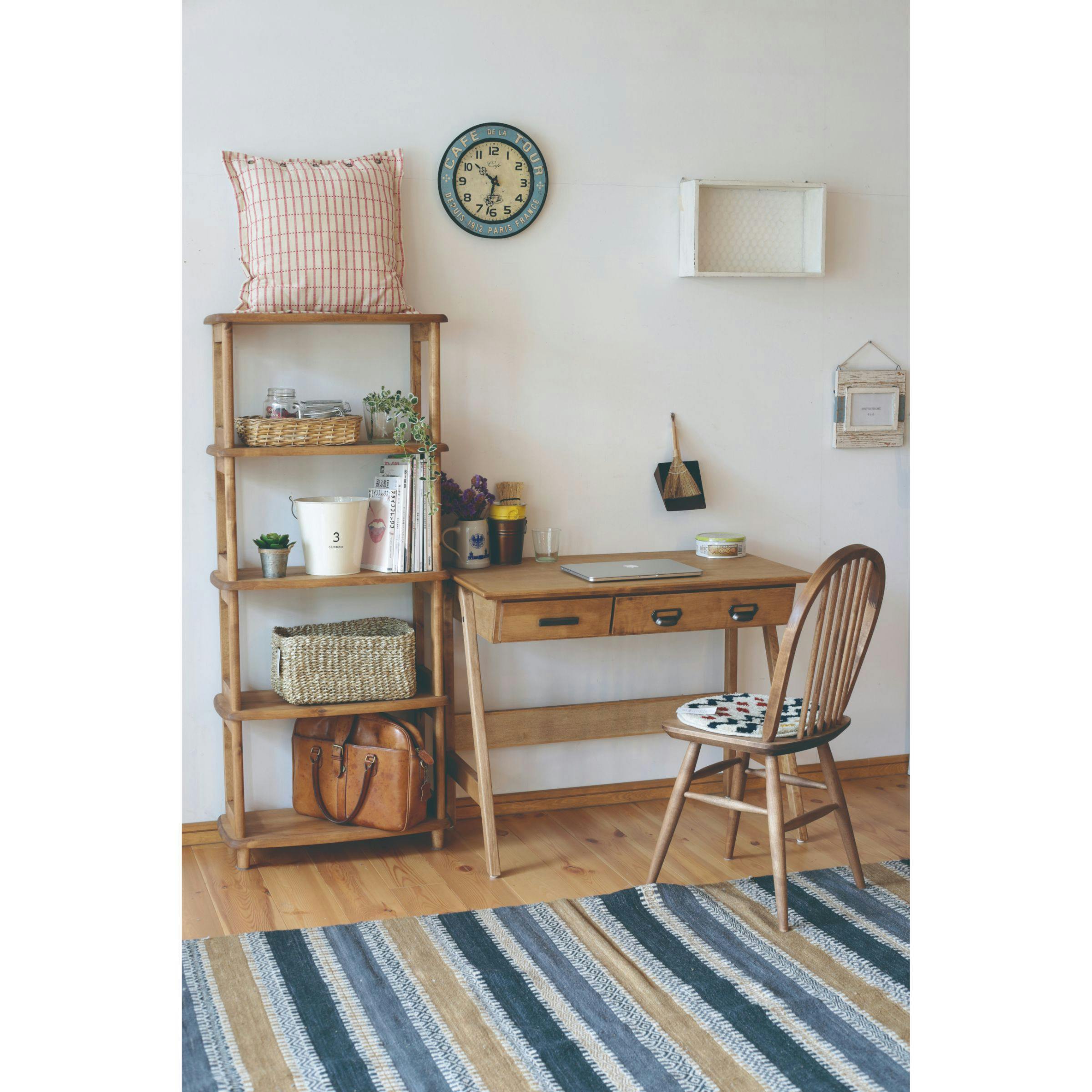 関家具 nora project コットン デスク 幅90cm 引出付 天然木 コットン デスク 幅90cm 引出付 天然木