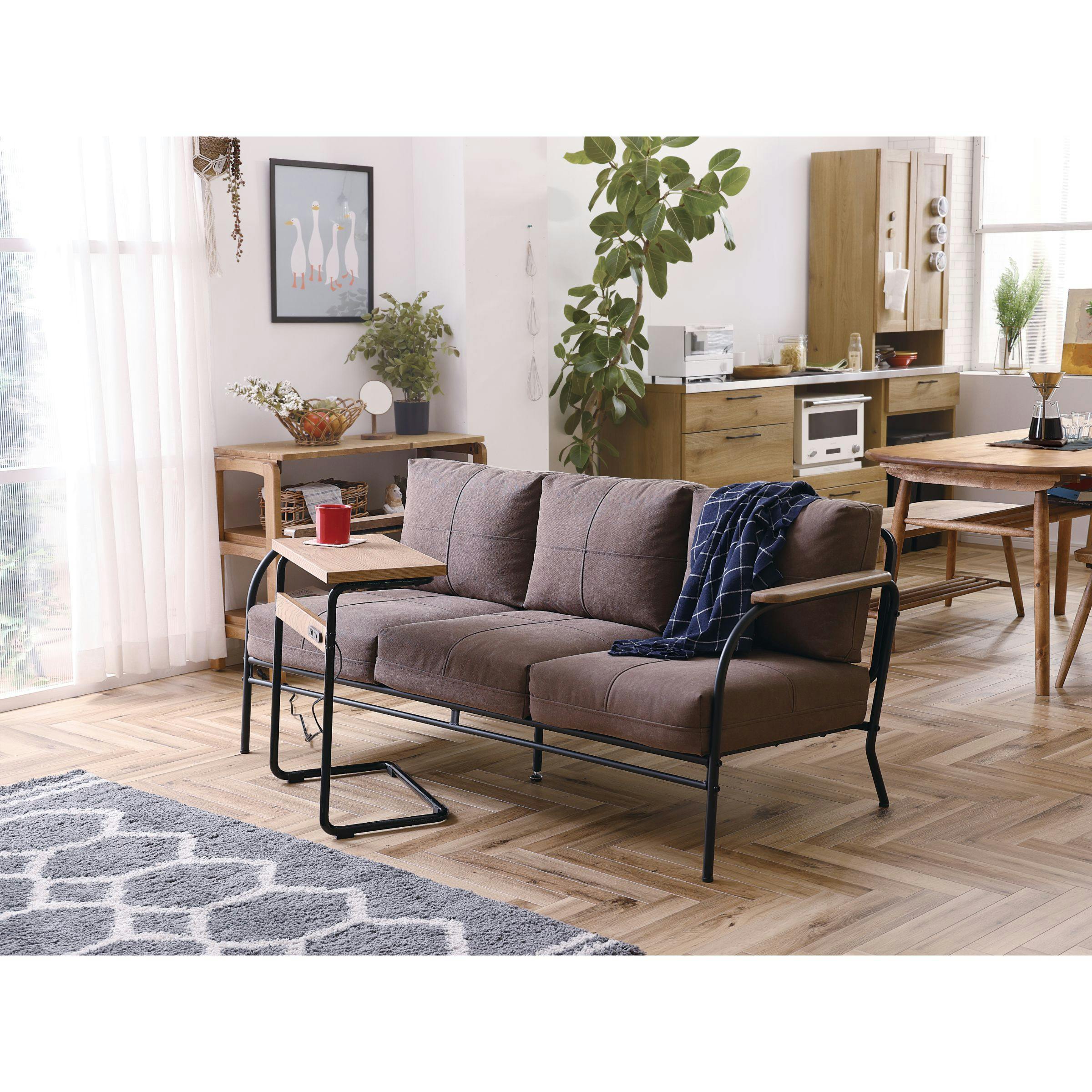 大川家具　関家具　ソファ　３人掛けオットマン付き 関家具 to meet 大川家具 ソファ アリシア アイボリー 3人掛け
