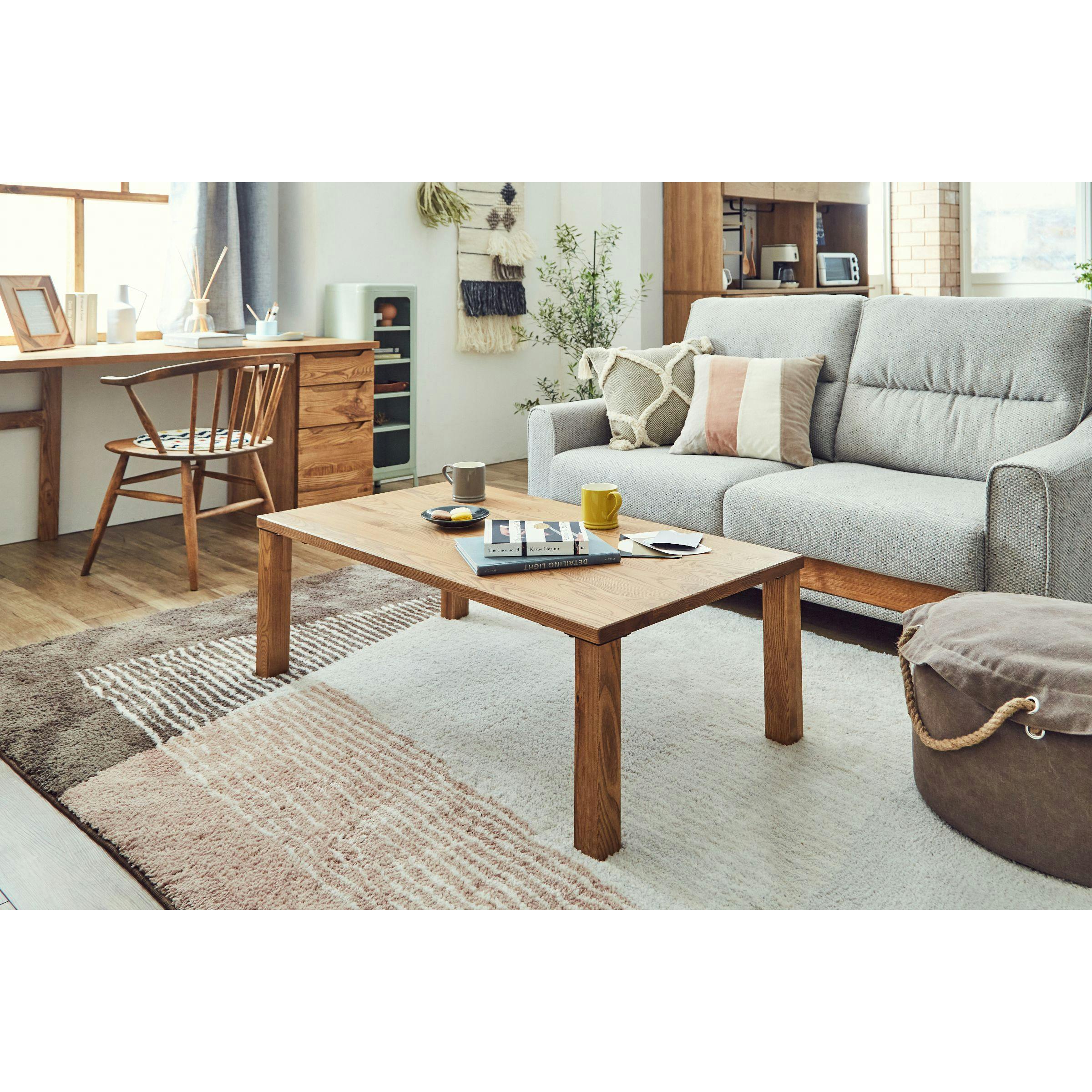 関家具 nora. 大川家具 センターテーブル ベラ ナチュラル 幅