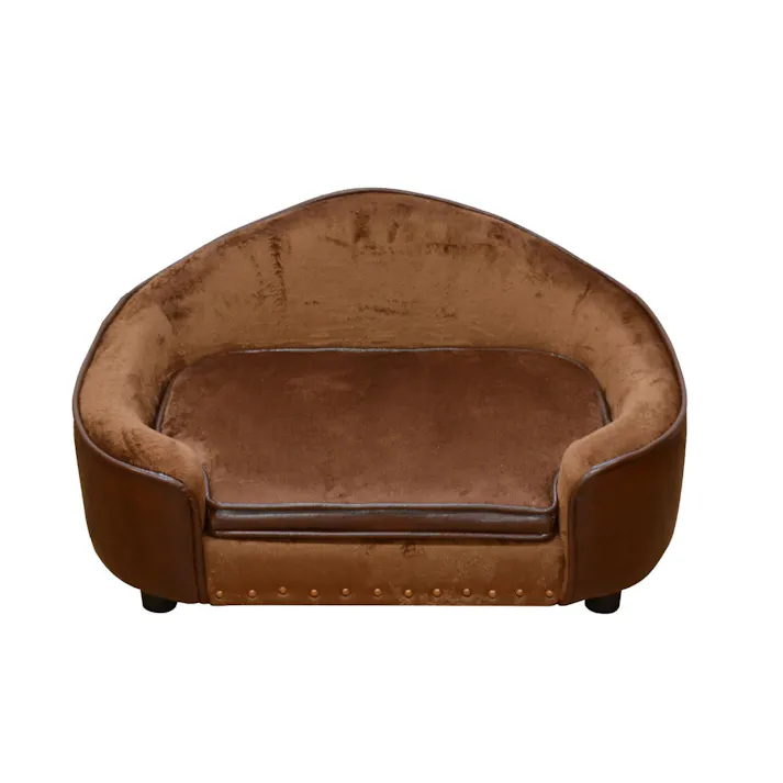 PETTO ペット ペペ ブラウン(BR) ペット用品 ペット用ソファ 付き 脚取り外し かわいい 布製 ネコ 猫 ねこ 小型犬 おしゃれ ペペ 326843 猫ソファ 収納 汚れにくい【別送品】