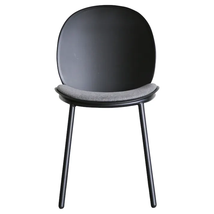 yuu ダイニングチェア ピップ ブラック 2脚セット チェア おしゃれ 椅子 背もたれ 肘無し チェアー ダイニングチェアー イス モダン ピップ CRASH クラッシュ 378130 スタイリッシュ シック シンプル【別送品】