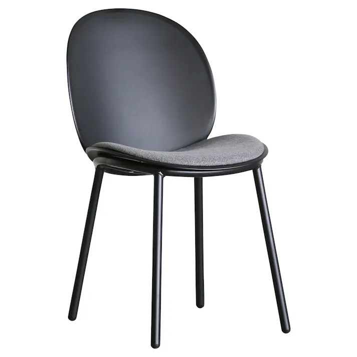 yuu ダイニングチェア ピップ ブラック 2脚セット チェア おしゃれ 椅子 背もたれ 肘無し チェアー ダイニングチェアー イス モダン ピップ CRASH クラッシュ 378130 スタイリッシュ シック シンプル【別送品】