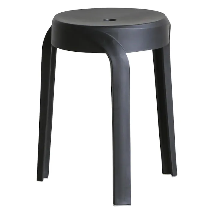 yuu 2脚セット ウィル ブラック スツール おしゃれ 北欧 ダイニング - 腰かけ 腰掛け イス 椅子 スタッキング ウィル CRASH クラッシュ 378132 チェア ナチュラル モダン【別送品】