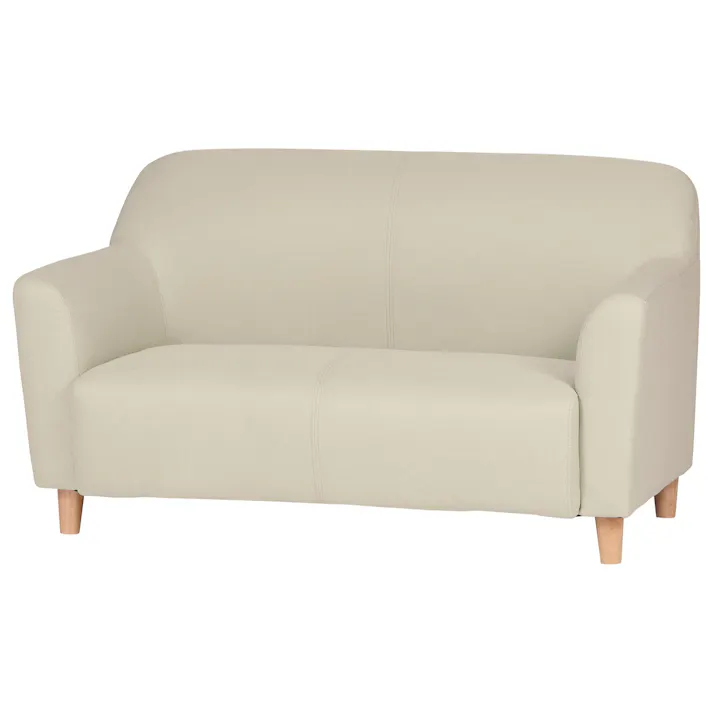 to meet ソファー ズーム3 アイボリー 2人掛け おしゃれ コンパクト ソファ 二人掛け 北欧 布 ファブリック 丸 デザイン ズーム 365129 カラフル 小さめ かわいい【別送品】