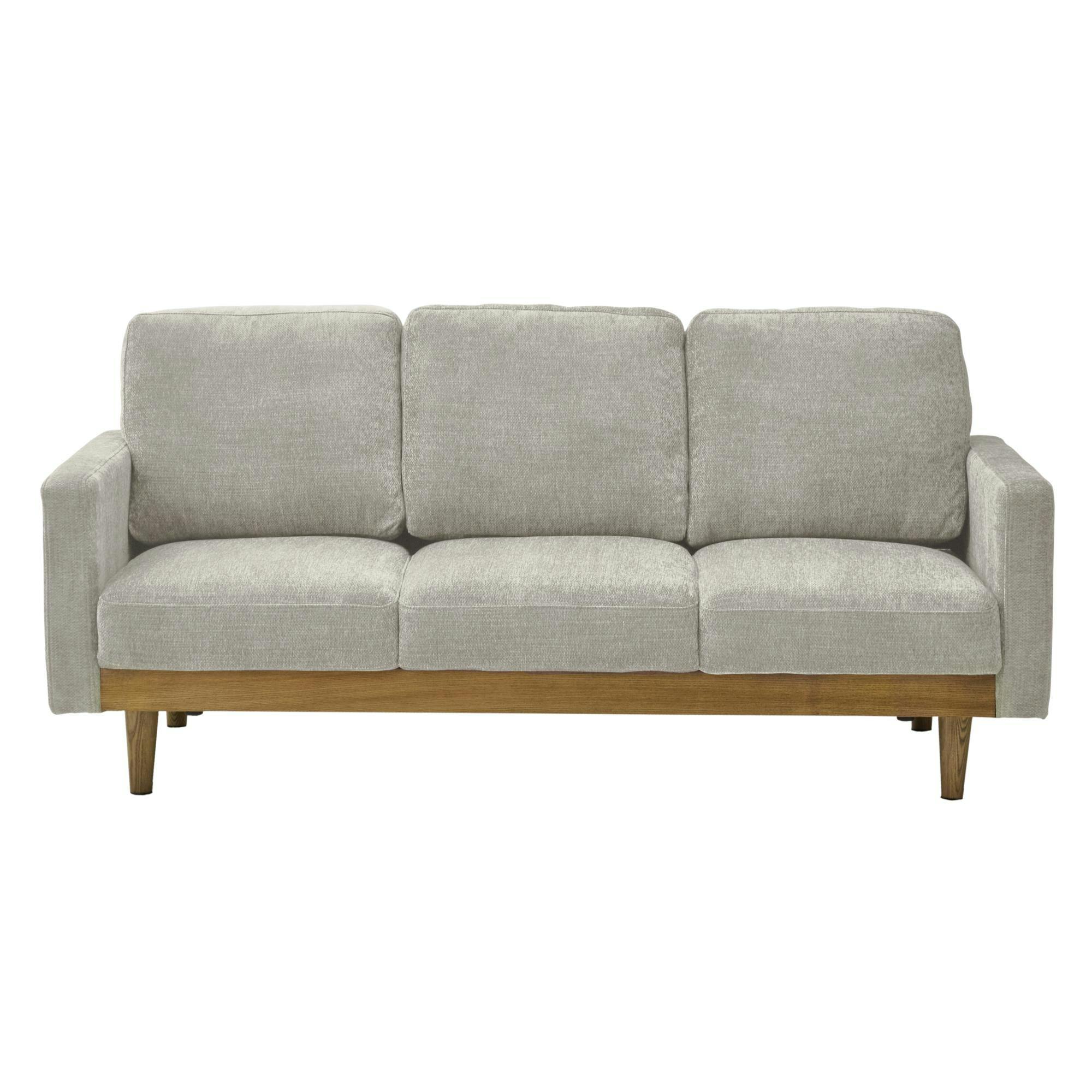 to meet ソファー シュリンプ グレー 3人掛け ソファ 三人掛け 布 木製