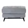 to meet ソファ エレーナ グレー スツール おしゃれ モダン オットマン 椅子 足置き チェア 北欧 布 スチール エレーナ 344462 シンプル ルンバ対応 カバー取り外し【別送品】