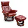 to meet リクライニングチェア アニータ ルビーレッド 一人用 オットマン パーソナルチェア リクライニング 北欧 ソファー 1人掛け 収納付き アニータ 157264 回転 本革 おしゃれ【別送品】